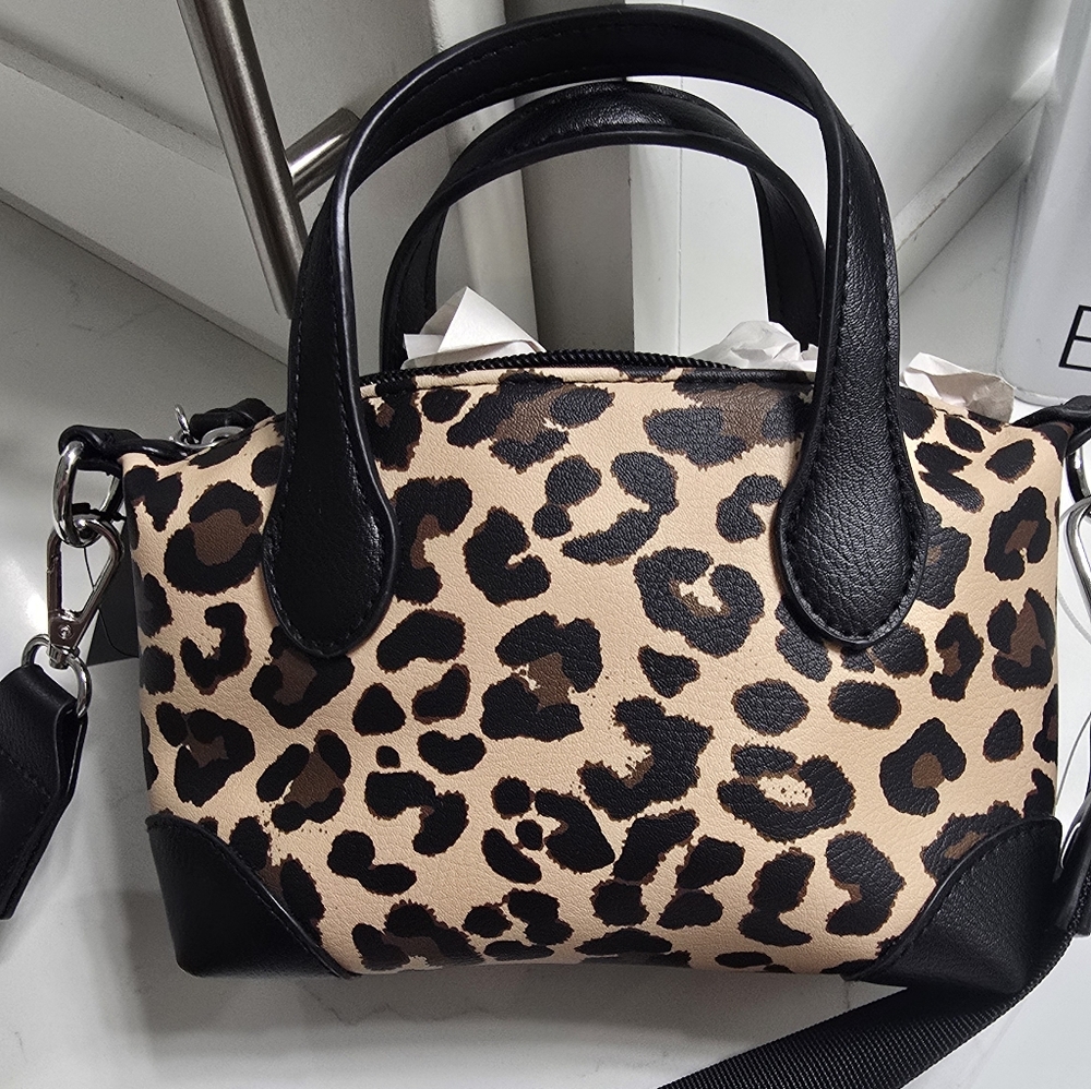 Leopard Print Handbag Mini Size